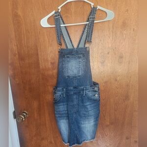 Kancan denim overall skirt